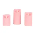 Ledkaarsen roze - set van 3