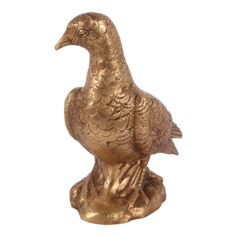Duif messing - goud - 15 cm