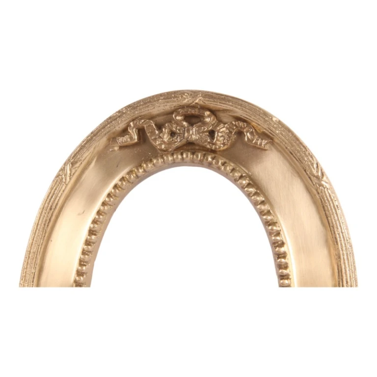Fotolijst 9x13 cm - goud - messing - ovaal - staand