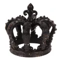 Decoratieve kroon - zwart - 13,2 cm - kunsthars