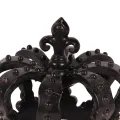Decoratieve kroon - zwart - 13,2 cm - kunsthars