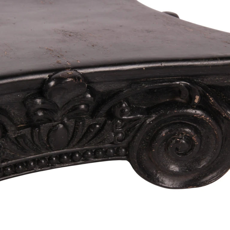 Decoratiesokkel 21 cm - zwart - kunsthars