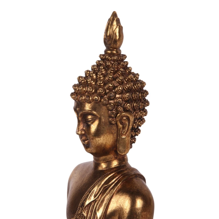 Boeddha-beeld - goud - 33 cm - kunsthars