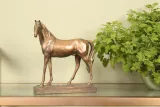 Paardenbeeld - goud - 28 cm