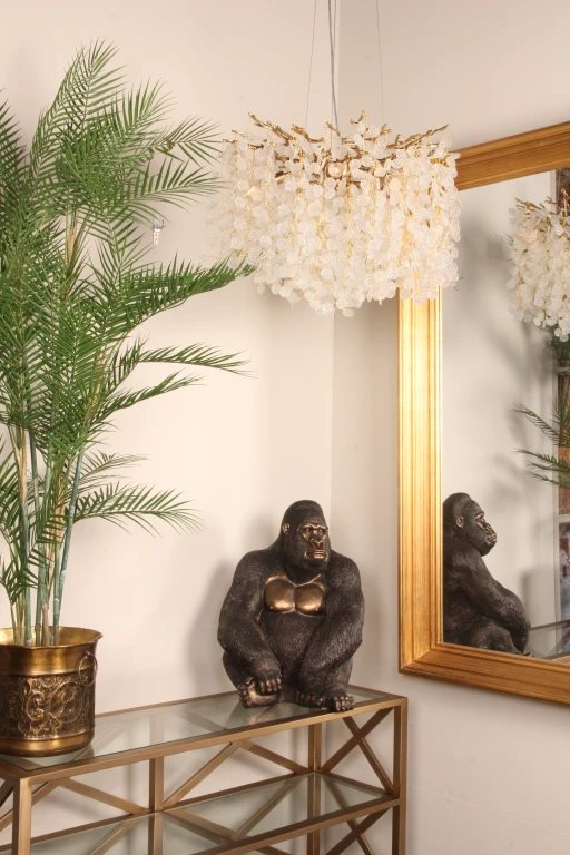 Gorilla beeld - goud - 61 cm