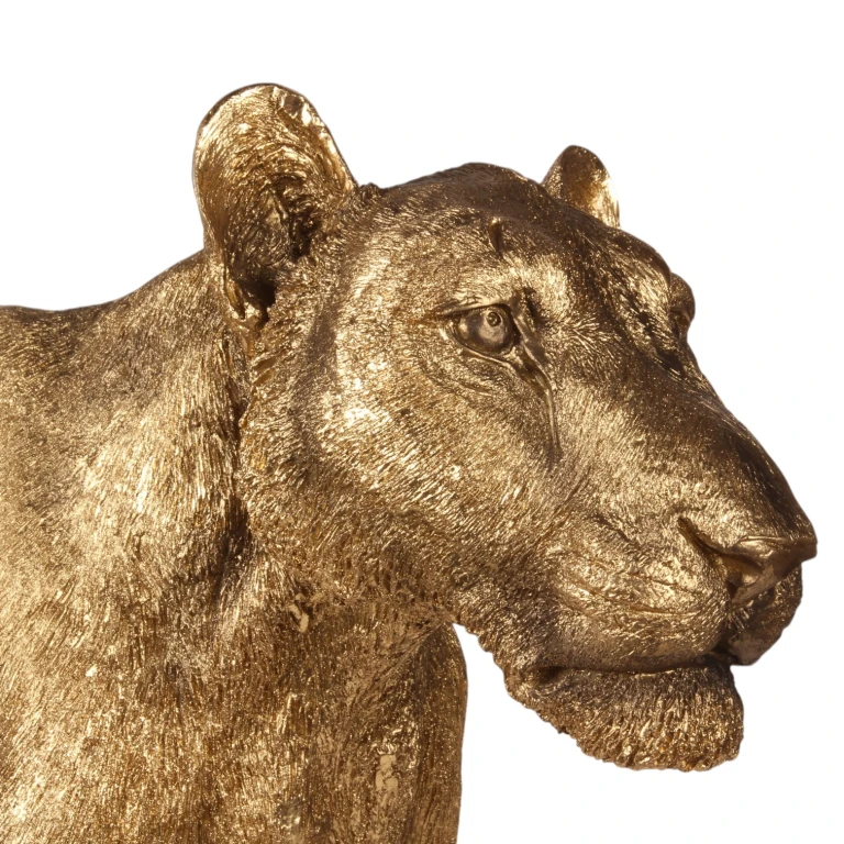 Leeuwin beeld - goud - 124 cm