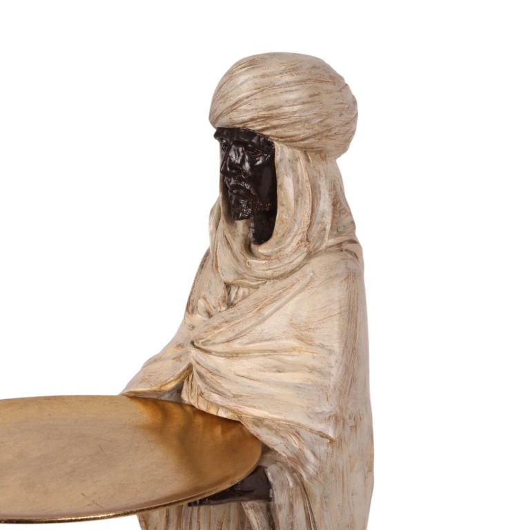 Moorse figuur - ivoor - 51 cm - kunsthars