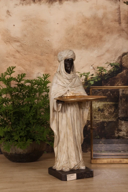 Moorse figuur - ivoor - 51 cm - kunsthars
