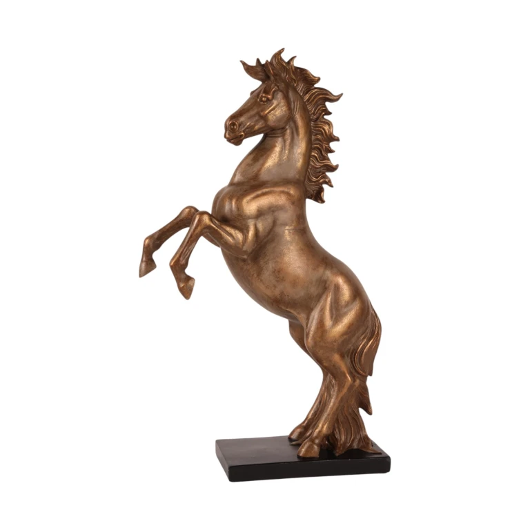 Paardenbeeld bronskleurig - 43,5 cm