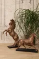 Beeld Paard 43,5 cm - Bronskleurig - Resin