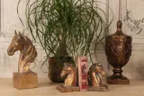 Decoratieve pot met deksel - goud - 44 cm