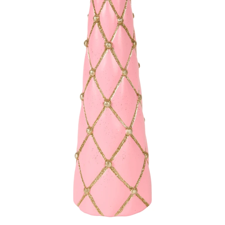 Miniatuurkerstboom - roze - 35,5 cm - kunsthars