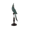 Papegaai op stok - blauw - 35 cm - 1 stuk