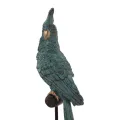 Papegaai op stok - blauw - 35 cm - 1 stuk