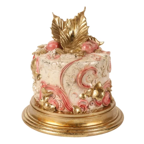Decoratietaart - roze - 31 cm - kunsthars