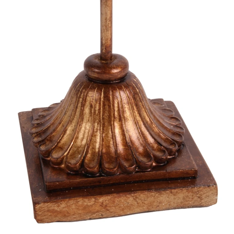 Fleur-de-lis op voet - goud - 38 cm - kunsthars