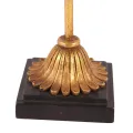 Decoratiemasker op voet - goud - 20,5 cm - kunsthars