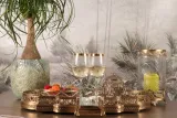 Windlicht 25,5 cm - Goud - Koper / Glas
