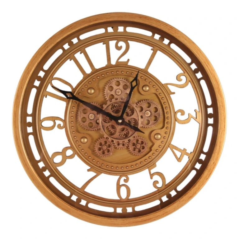 Wandklok Key West - goud - 46 cm