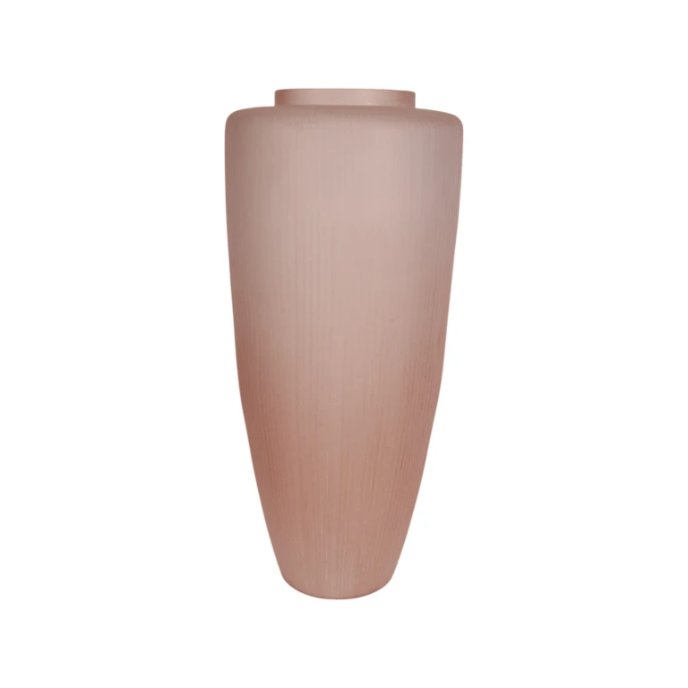 Vaas Clay - 72 cm - roze - glas