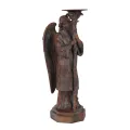 Kandelaar Engel - 40 cm - antiek bruin - kunsthars