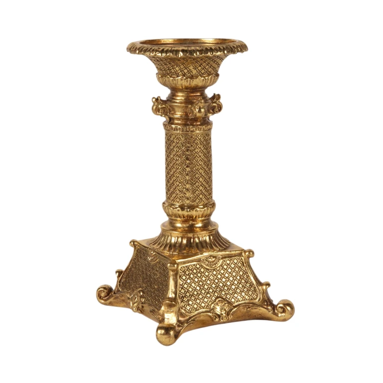 Kandelaar - 22,5 cm - goud - kunsthars