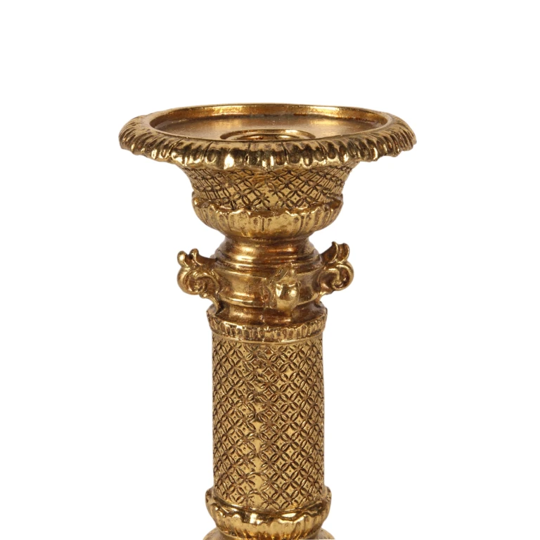 Kandelaar - 22,5 cm - goud - kunsthars