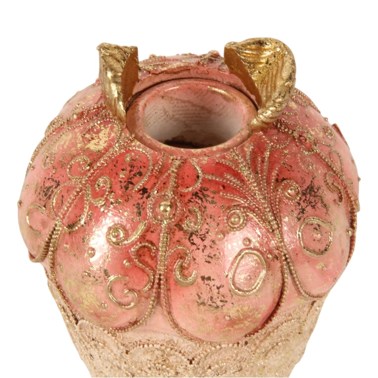 Kandelaar Cake - 9 cm - roze - kunsthars