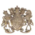 Wandplaque - beige/bruin - 38 cm - kunsthars