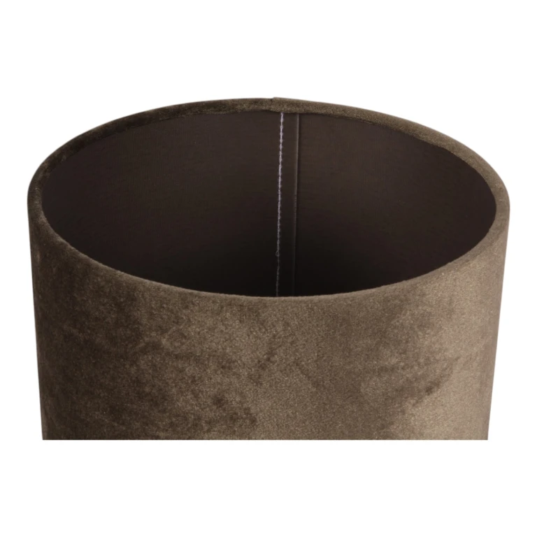 Lampenkap Cilinder - 20 cm - groen - stof - 1 stuk