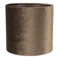 Lampenkap cilinder - 20 cm - groen - stof - 1 stuk