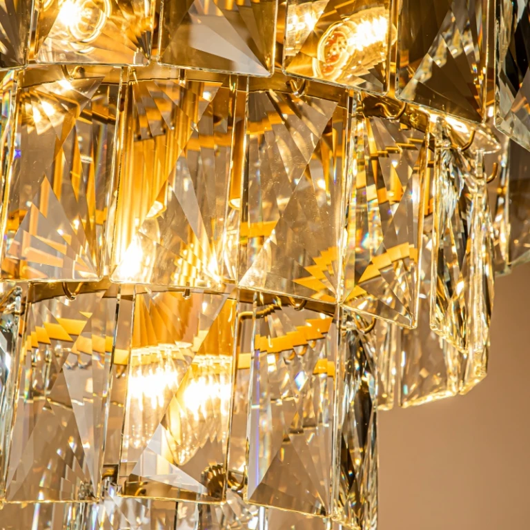 Dutch Style Kroonluchter Basilio - 60 cm - goud - glas