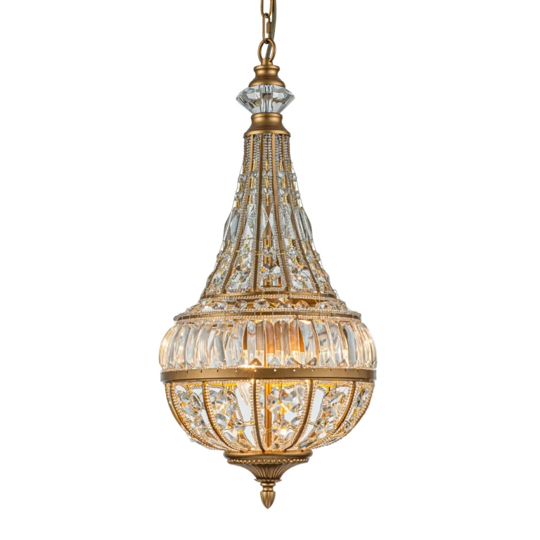 Dutch Style Kroonluchter Colosseo - 80 cm - goud - ijzer en glas