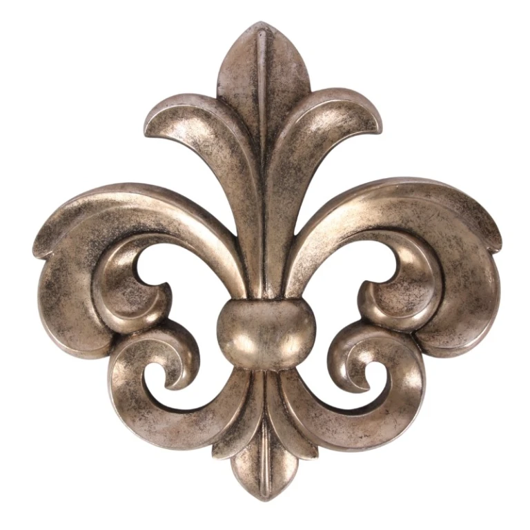 Wandornament zilver - 46,5 cm - kunsthars