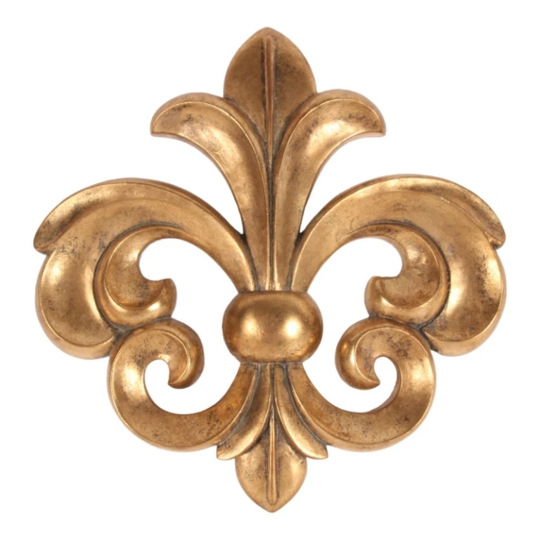 Wandornament goud - 46,5 cm - kunsthars - 1 stuk
