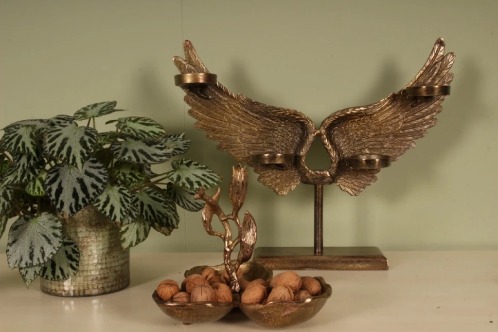 Sierschalen - goud - aluminium - set van 3 stuks - 24 cm