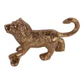 Wandhaak leeuw - goud - aluminium - 12 cm