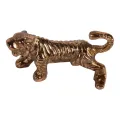 Wandhaak tijger - goud - 12 cm