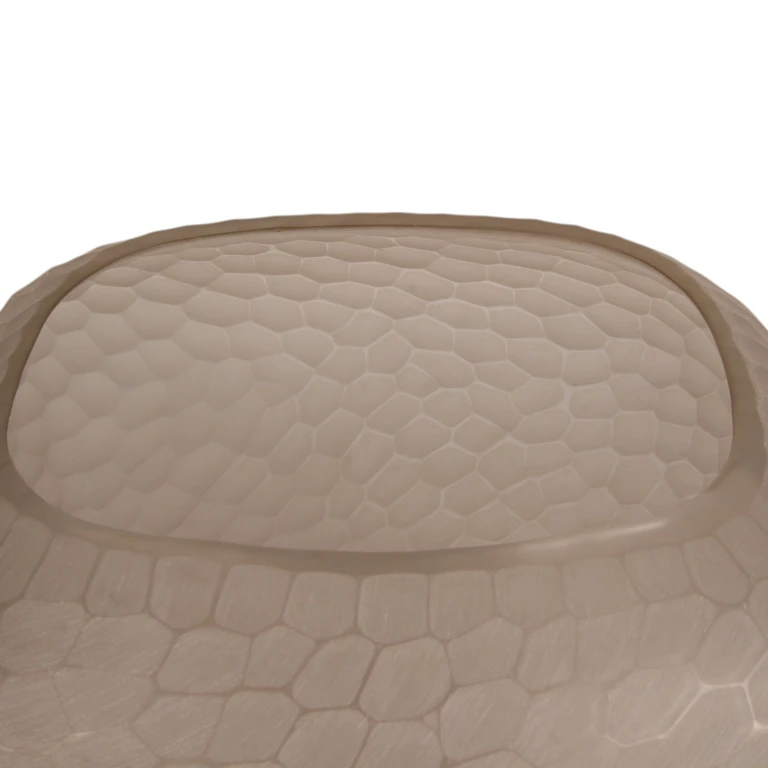 Vaas Pebble - 26 cm - bruin - glas