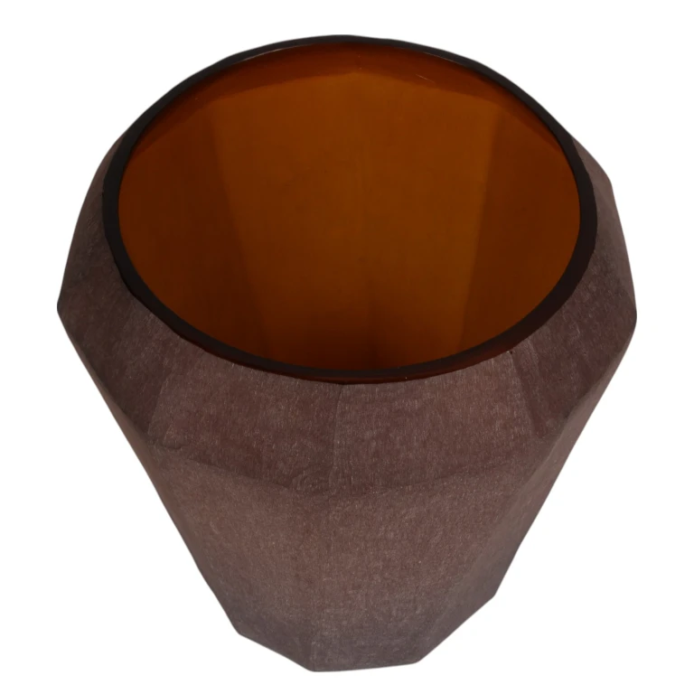 Vaas Diamond - 16 cm - amber - glas