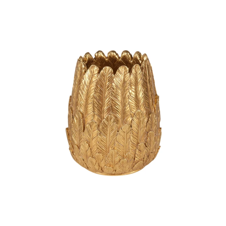 Vaas Veren - 15 cm - goud - kunsthars
