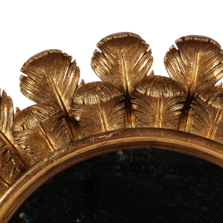 Wandspiegel antiek - goud - 40 cm - 1 stuk