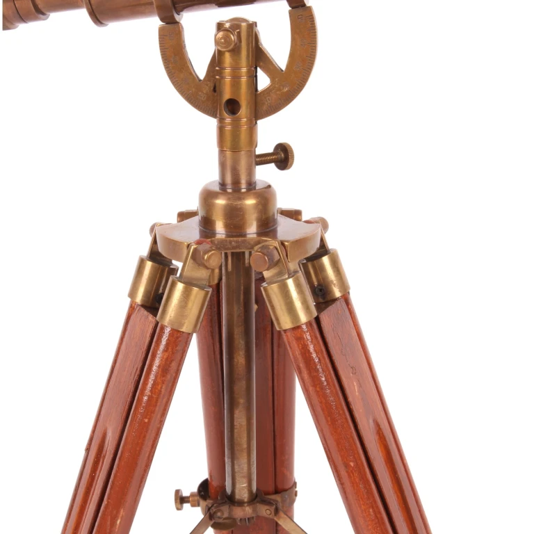 Telescoop op standaard - bruin - messing/aluminium - 47 cm