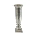 Vaas - 61 cm - zilver - aluminium