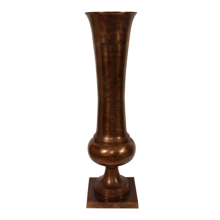 Vaas - 123 cm - Antiek brons - Aluminium