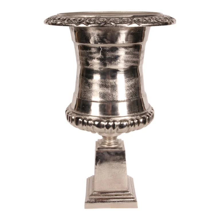 Dutch Style Bloempot Urn - 48 cm - Zilver - Aluminium
