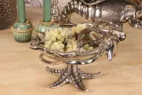 Sierschaal octopus en schelp - zilver - 14 cm