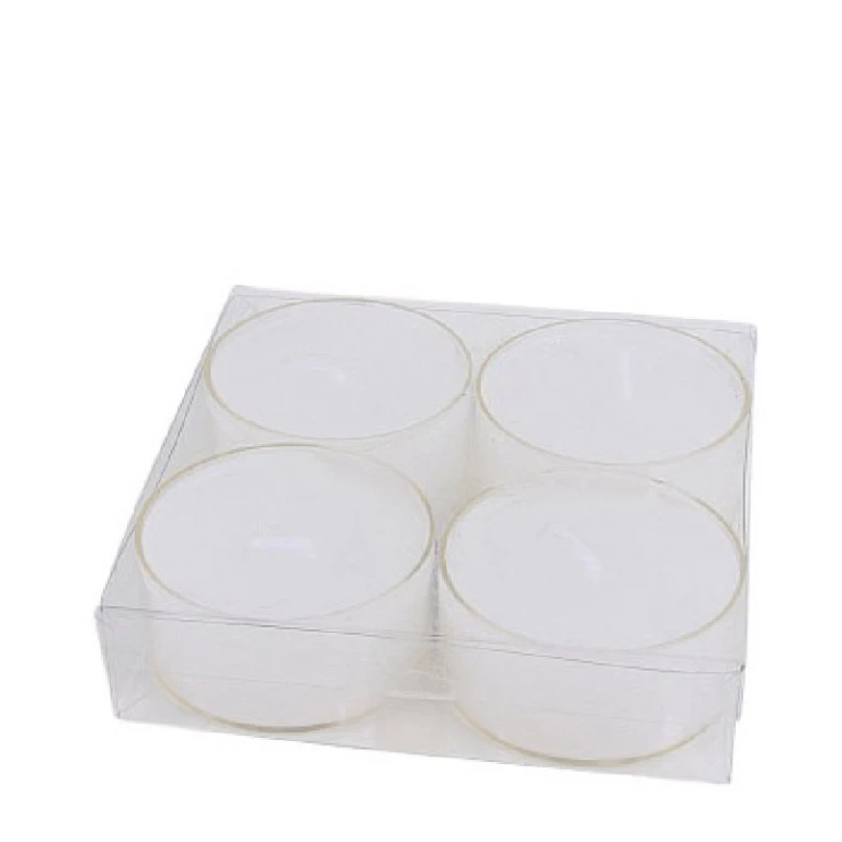 Waxinelichtjes - wit - set van 4