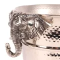 Wijnkoeler Olifant - zilver - aluminium - 22 cm