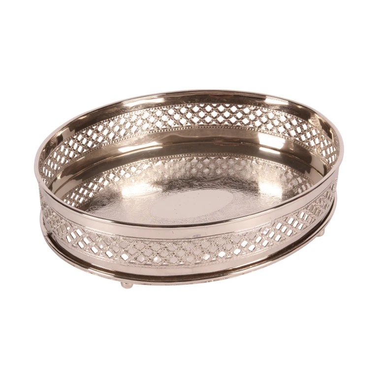 Dienblad ovaal - zilver - 30 cm - 1 stuk